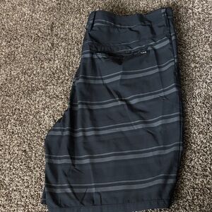 Hurley Black and Gray Shorts